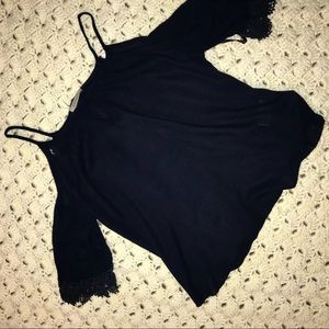 Navy off the shoulder top